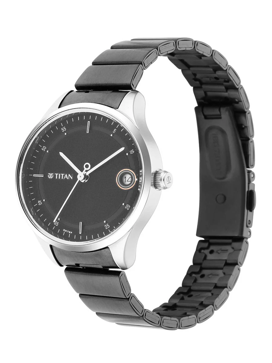 Titan Workwear Silver Dial Women Watch With Stainless Steel Strap - Image 2