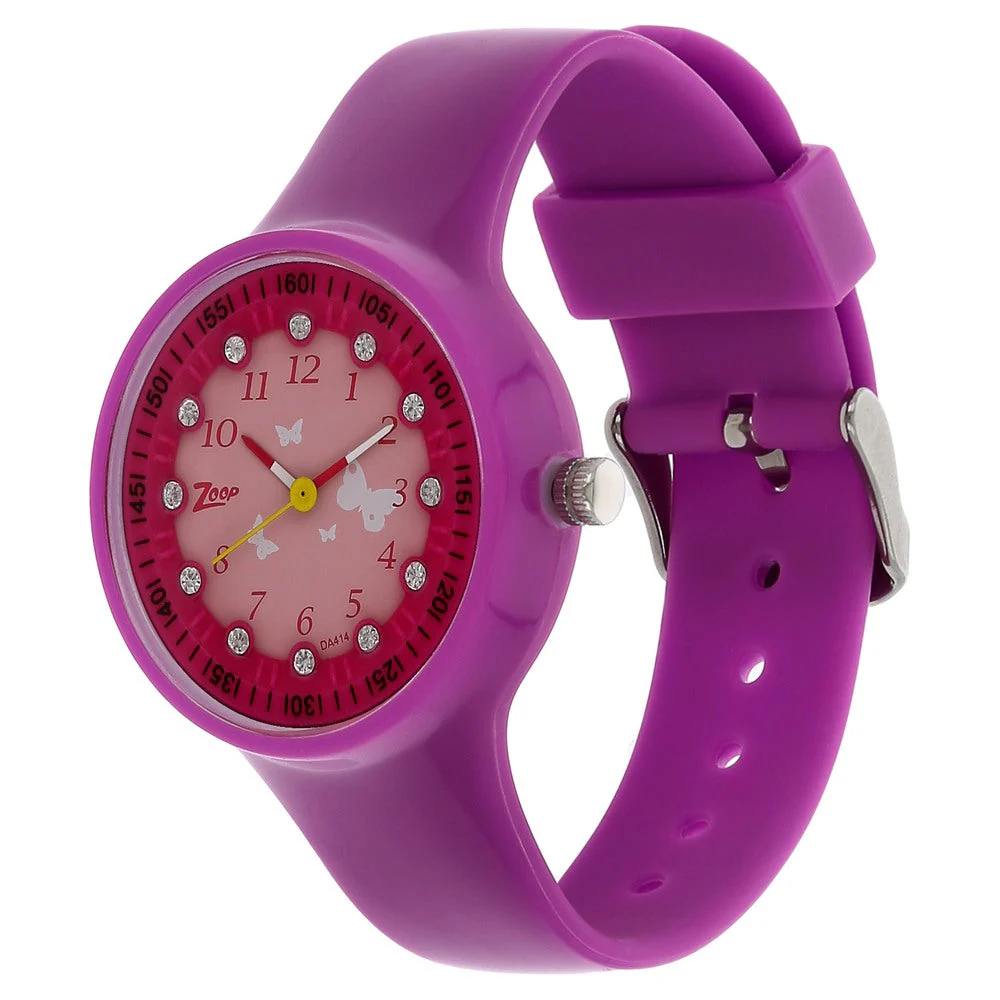 Zoop By Titan Quartz Analog Pink Dial PU Strap Watch for Kids - Image 2